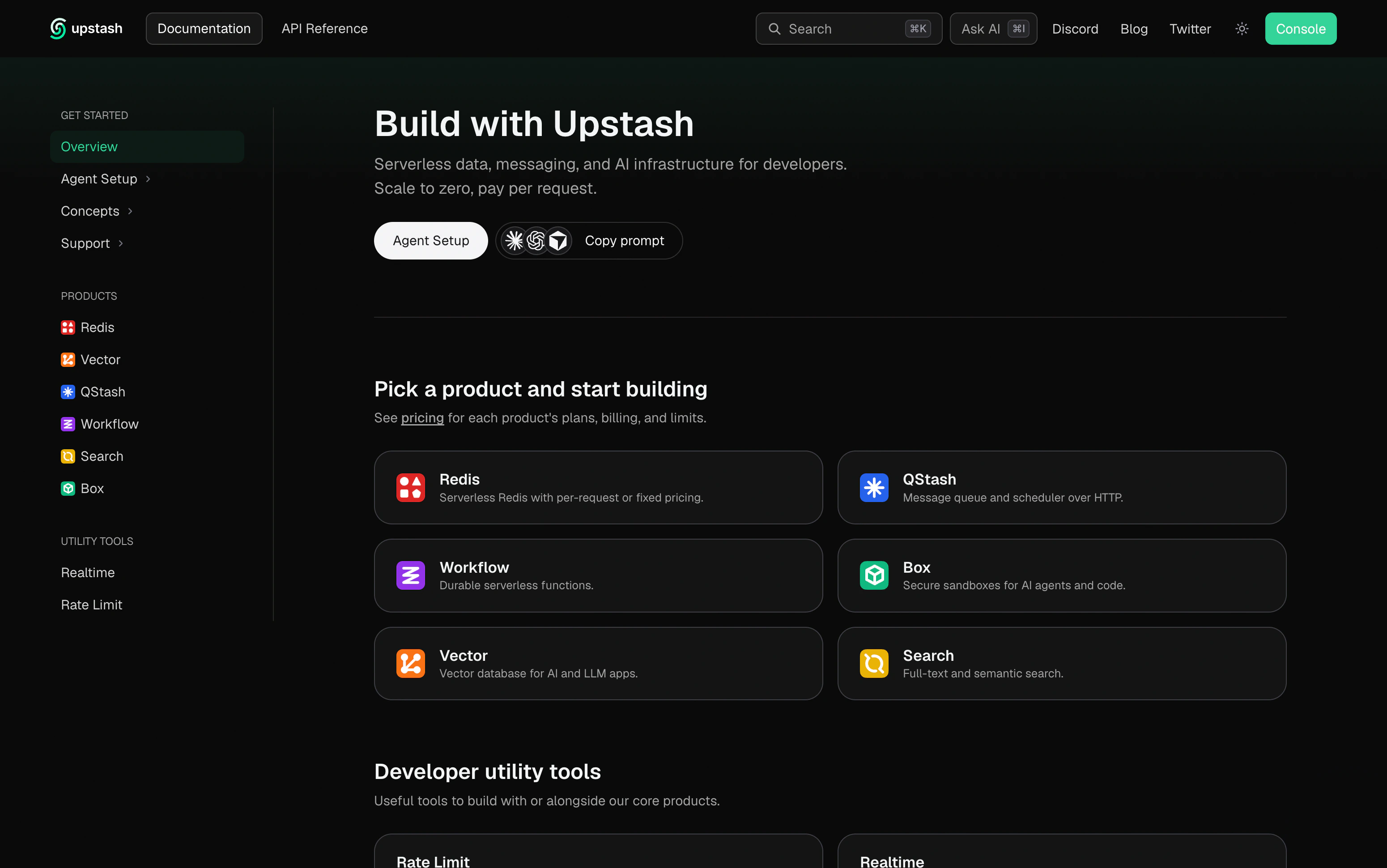 Upstash documentation published with Docs7